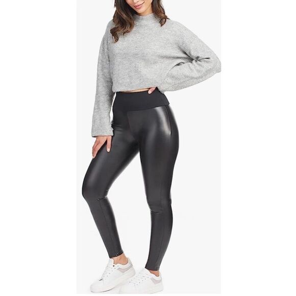 Assets By Spanx All Over Faux Leather Leggings - Picture 1 of 5